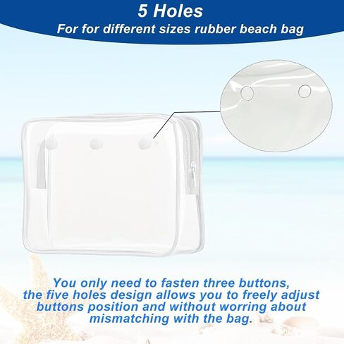 Clear Insert Bag Accessories for Beach Tote Bag, Clear Travel Storage Inner Pouch for Cosmetic, Toiletry & Makeup Brush Organizer Divider in Saudi Arabia