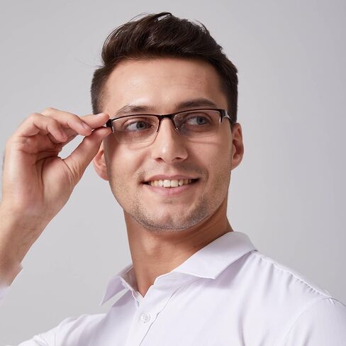 3 عبوات نظارات القراءة ، نصف حافة القراءة galses ، قارئ أنيقة خفيفة الأنيقة مضادة للجنسين الأزياء النظارات in Kuwait
