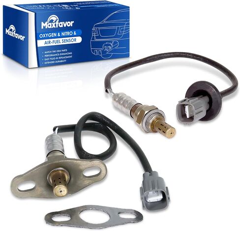 Maxfavor 234-4205 234-4061 2Pcs Upstream Downstream O2 Oxygen Sensor Replacment for Chevy Prizm to-yota Corolla 1998 1999 2000 2001 2002 O2 Sensor L4 1.8L Only for FWD in Saudi Arabia