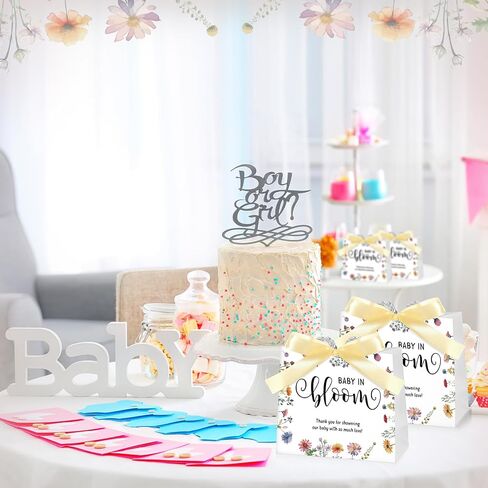 Spakon 25 Pack Bee Baby Shower Favors Favors Gift Facs Goodie Bass with Handles and Bow Ribbon for Baby Shower Gown in Saudi Arabia