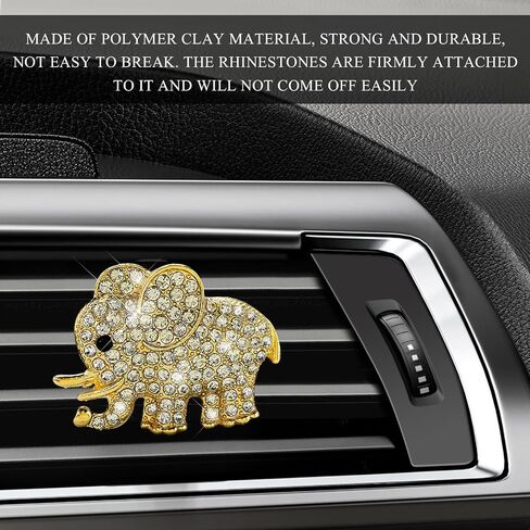 2 PCS CAR CAR CAR CAR CLIP ، Crystal Heart Air Air Criteners Diffuser Diffuser Clip ، Rhinestone Air Conference Clip for Women Girls ، Interior Decor Car Accessories (Heart ، Blue) in Saudi Arabia