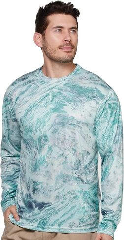 Realtree Men's Performance Fishing Long Sleeve Shirt in Kuwait