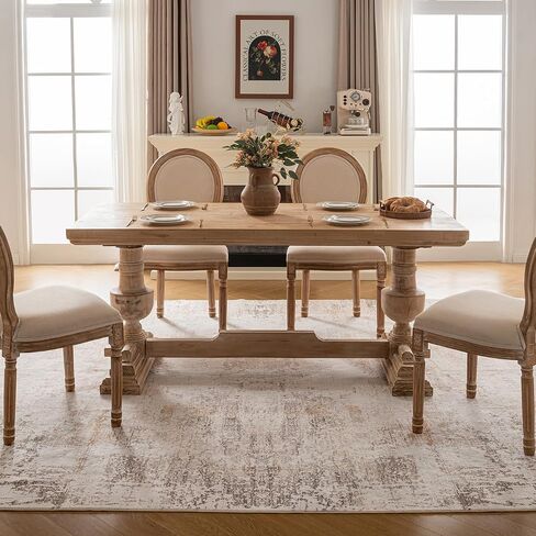 Area Rugs 9x12 for Living Room - Large Machine Washable Non Slip Vintage Rug for Bedroom - Low Pile Lightweight Print Floor Carpet for Dining Room,Home Office (Vintage Blush, 9'x12') in Saudi Arabia
