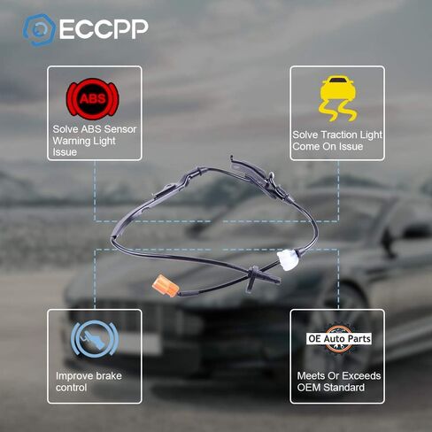 مستشعر سرعة ABS لسرعة السائق اليسرى ECCPP لعام 2004 2005 2006 2007 2008 لـ Acura TSX ، 2003 2004 2005 2006 2007 لـ Honda for Accord ALS1097 574555SDC013 مجموعة من 1 in Saudi Arabia