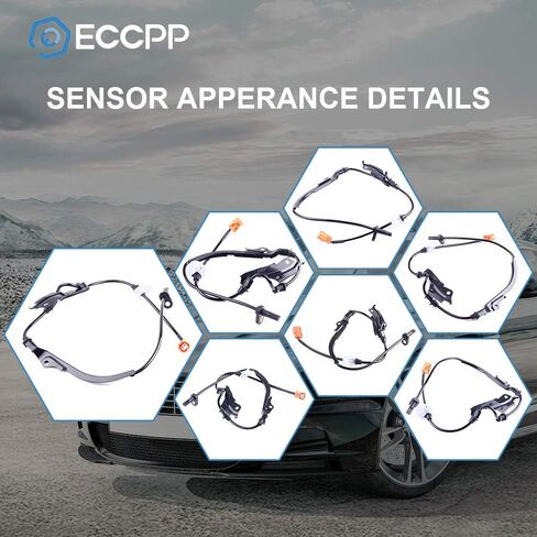 مستشعر سرعة ABS لسرعة السائق اليسرى ECCPP لعام 2004 2005 2006 2007 2008 لـ Acura TSX ، 2003 2004 2005 2006 2007 لـ Honda for Accord ALS1097 574555SDC013 مجموعة من 1 in Saudi Arabia