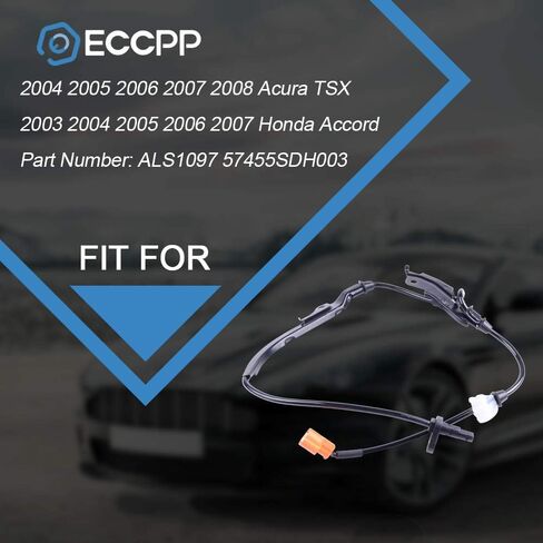 مستشعر سرعة ABS لسرعة السائق اليسرى ECCPP لعام 2004 2005 2006 2007 2008 لـ Acura TSX ، 2003 2004 2005 2006 2007 لـ Honda for Accord ALS1097 574555SDC013 مجموعة من 1 in Saudi Arabia