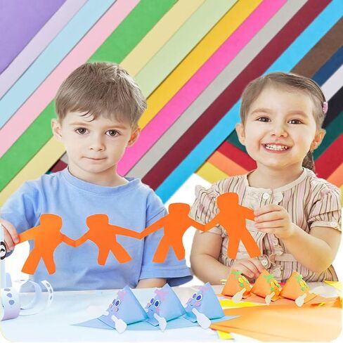 Colored Cardstock - Premium A4 Size Cardstock Paper ، 20 ورقة ، 230 GSM ، 20 لونًا متنوعًا - مثالي للحرف اليدوية DIY ، وصنع البطاقات ، ورواد القصاصات ، واللوازم المكتبية المدرسية in Kuwait