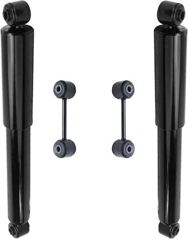 Detroit Axle - FWD REACH Eastsorbers Kit لدودج جراند كارافان كرايسلر تاون آند كونتري بليموث جراند فوياجر 2 مجموعة امتصاصات الصدمات الخلفية 2 التثبيت SWAY BAR. in Saudi Arabia
