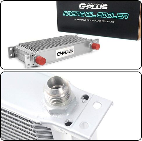 NEW 19Row AN10 Universal Engine Transmission Oil Cooler Kit with Filter Adaptor Hose End,Silver in Saudi Arabia