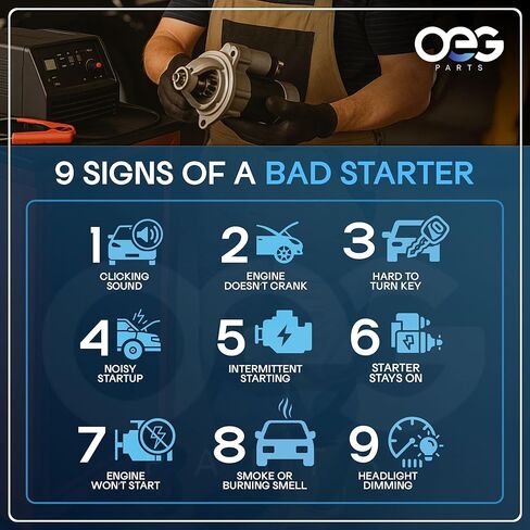 OEG Parts New Starter Compatible with 2001 Audi TT Coupe Quattro VW Golf 1.8L, 2003-2005 VW Golf 2.8L & 2004 3.2L, 01-05 1.8L Jetta & 02-05 2.8L SBO0117, 41024064, 41024064R in Saudi Arabia