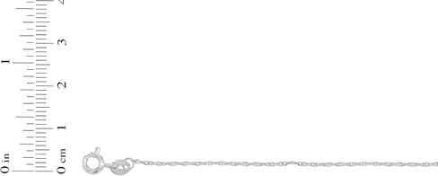 Floreo 14k White Gold .8mm or 1.1mm or 1.3mm or 1.8mm Singapore Chain Necklace in Kuwait