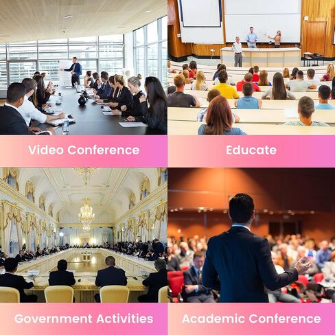 All-in-One PTZ 4K 12X Optical Zoom Video Conference Room Camera System with Bluetooth Speakerphone 2 Expansion Mics HDMI 78° Wide View Angle Lens Works with Zoom Webex for Large Meeting Room in Kuwait