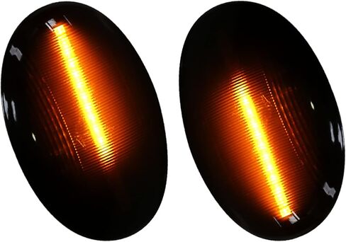 X AutoHaux زوج مدخن دخن دخان LED Side Marker Turn Siganl مؤشر مصباح Mini Cooper R56 R57 R58 R59 in Saudi Arabia
