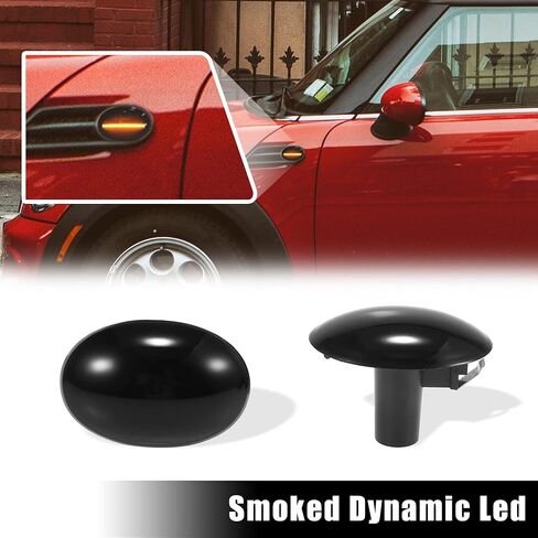 X AutoHaux زوج مدخن دخن دخان LED Side Marker Turn Siganl مؤشر مصباح Mini Cooper R56 R57 R58 R59 in Saudi Arabia