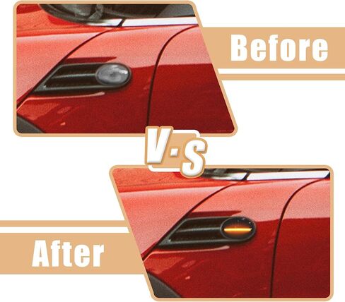 X AutoHaux زوج مدخن دخن دخان LED Side Marker Turn Siganl مؤشر مصباح Mini Cooper R56 R57 R58 R59 in Saudi Arabia