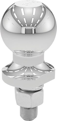 Curt 40198 Chrome ATV ، UTV ، كرة جرار العشب ، 2،000 رطل ، قطرها 2 بوصة ، 5/8 × 1-3/4 بوصة شانك in Saudi Arabia