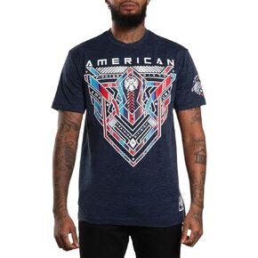 American Fighter Men's Premium T-Shirt, Short Sleeve Graphic Tee, Black, Crew Neck in Kuwait