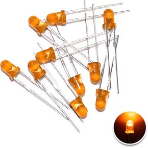 100pcs Super Bright 5MM LED Diode Lights Emitting Lighting Assorted Kit Red in Kuwait