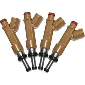4 x Fuel Injectors Compatible with 2009-2010 Pontiac Vibe / 2006-2014 Scion XD 1.8L 2ZR-FE I4 23250-0T020, 23209-0T020, 297500-1300 / Extended 12 hole Nozzle in Saudi Arabia