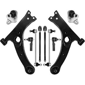Control Arm, 10PCS Front Lower Suspension Kit Ball Joint Sway Bar Link Tie Rod End Set Compatible With 2009-2013 Toyota Corolla Matrix in Kuwait