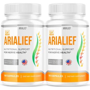 (2 عبوة) كبسولات arialief لعرق النسا ، الدعم الغذائي الأرياليف لصحة الأعصاب ، Arialeaf Prime Palm Sciatica ، Aria Leaf Primepalm Aria Lief Vitamin ، شهرين in Kuwait