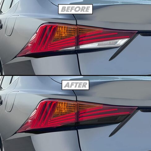 SlickMod PreCut Vinyl Smoke Tint for 2017-2020 Lexus is 200t 300 350 Reflector (35% Light Smoke, 5. Reflector) in Saudi Arabia