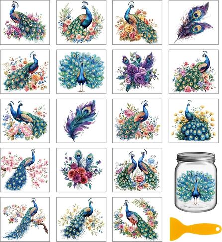 GLOBLELAND 18 Sheets Fantasy Dragon Transfer Stickers 3.9x3.6inch Magic Flower Colorful Decal Castle Rub on Transfer for Furniture Vase Glass Art Crafts Decorations in Kuwait