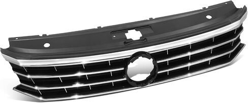 شواية شبكة بفتحة شارة سوداء على طراز المصنع من DNA MOTORING متوافقة مع 06-10 VW Passat، Chrome، OEM-GR-VW1200147 in Saudi Arabia
