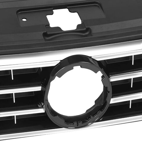 شواية شبكة بفتحة شارة سوداء على طراز المصنع من DNA MOTORING متوافقة مع 06-10 VW Passat، Chrome، OEM-GR-VW1200147 in Saudi Arabia