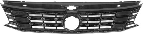 شواية شبكة بفتحة شارة سوداء على طراز المصنع من DNA MOTORING متوافقة مع 06-10 VW Passat، Chrome، OEM-GR-VW1200147 in Saudi Arabia