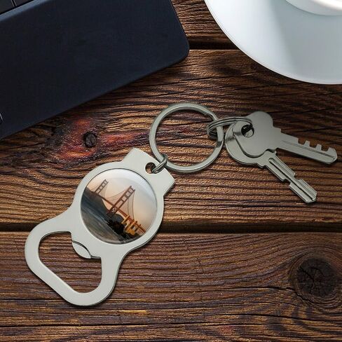 GRAPHICS & MORE Golden Gate Bridge San Francisco Chrome Metal Bottle Opener Keychain in Saudi Arabia