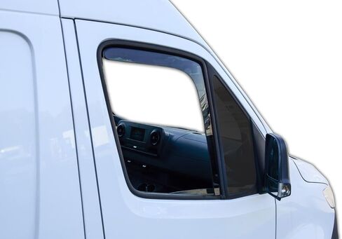 in Channel Rain Guards for Car Windows 2019-2025 Mercedes Benz Sprinter W907, Durable Window Visors Vent Deflectors 2 pcs. in Saudi Arabia