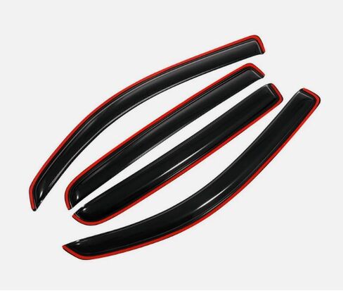 Vent deflectors Window Visors Tape-On Fit 2016-2023 Toyota Tacoma Accessories Double Cab-4pcs Rain Guards,2016 2017 2018 2019 2020 2021 2022 2023 in Saudi Arabia