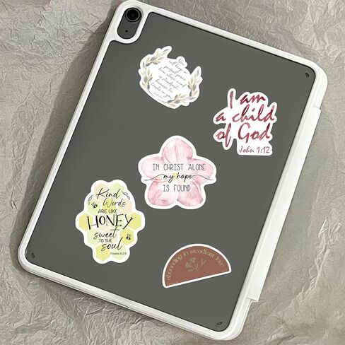 50PCS Inspirational Christian Stickers, Jesus Bible Verse Stickers for Scrapbook Journaling Planner, Motivational Jesus Faith Sticker for Vision Board Water Bottles Laptop in Kuwait