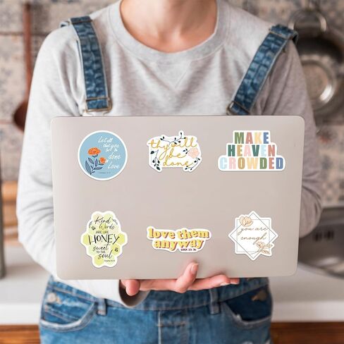 50PCS Inspirational Christian Stickers, Jesus Bible Verse Stickers for Scrapbook Journaling Planner, Motivational Jesus Faith Sticker for Vision Board Water Bottles Laptop in Kuwait