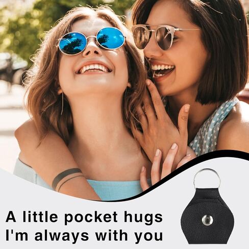 4 قطع الجيب عناق الرمز المميز 4 أجهزة كمبيوتر بوس السلاسل الجلدية مفتاح ، علامة عملة رموز مزدوجة الجانبين ، هدية رعاية لأفراد السرطان in Kuwait