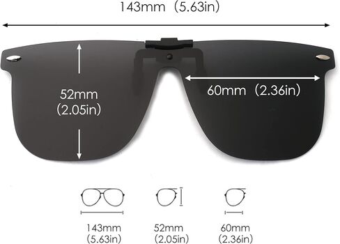 JM Polarized Clip on Sunglasses One Piece Rimless Flip up Mirrored Lenses for Driving in Saudi Arabia
