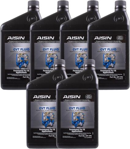 Aisin 6 Quart Auto Trans Fluid CVT ATF-TFE لـ UX200 IM IQ COROLLA 6 X 1QT in Saudi Arabia