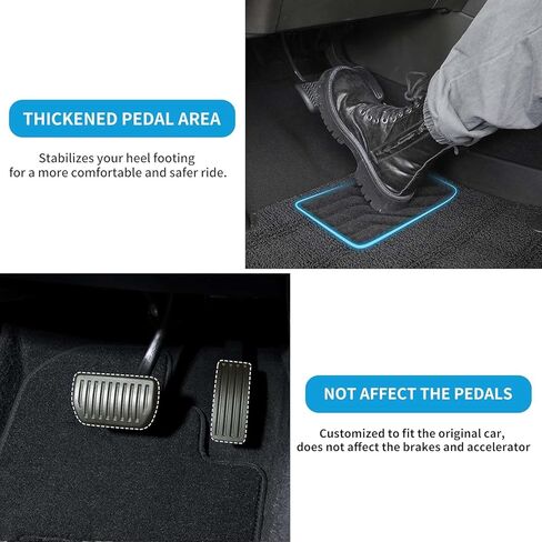 Carpet Floor Mats Custom Fit for Ford Bronco Sport 2021 2022 2023 2024 2025, All Weather Anti-Slip 1st and 2nd Row Set Floor Liners - 3pc in Saudi Arabia