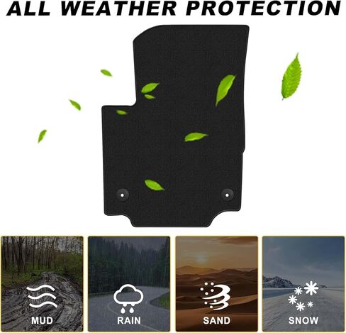 Carpet Floor Mats Custom Fit for Ford Bronco Sport 2021 2022 2023 2024 2025, All Weather Anti-Slip 1st and 2nd Row Set Floor Liners - 3pc in Saudi Arabia