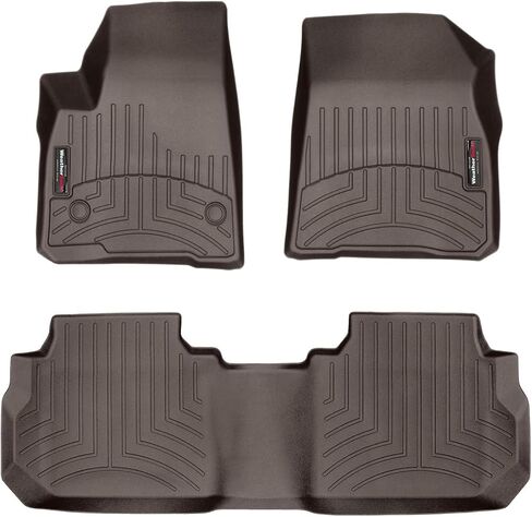 WeatherTech Custom Fit FloorLiners for Cadillac XT5-1st & 2nd Row (44955-1-2), Black in Saudi Arabia