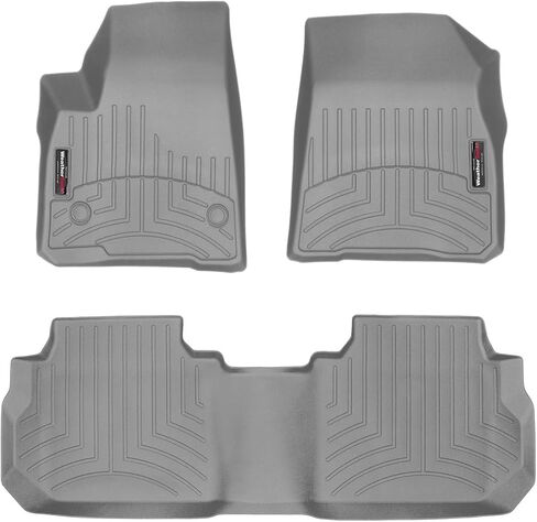 WeatherTech Custom Fit FloorLiners for Cadillac XT5-1st & 2nd Row (44955-1-2), Black in Saudi Arabia