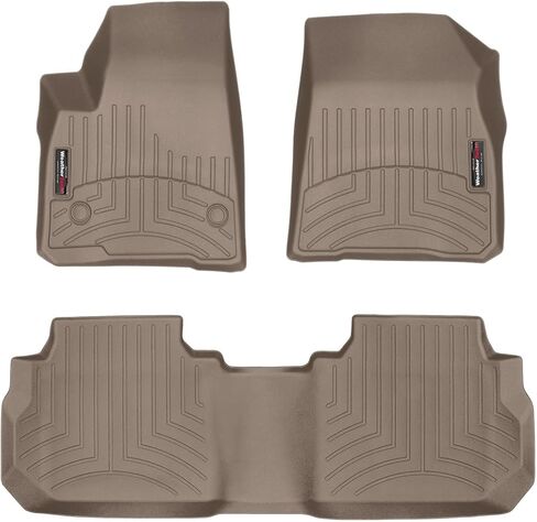 WeatherTech Custom Fit FloorLiners for Cadillac XT5-1st & 2nd Row (44955-1-2), Black in Saudi Arabia