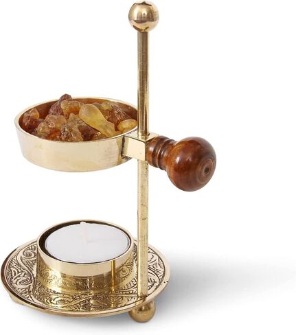 RSGM Brass Incense Resin Adjustable Burner Unleash The Aromatic Power, 5.5 Inch in Saudi Arabia