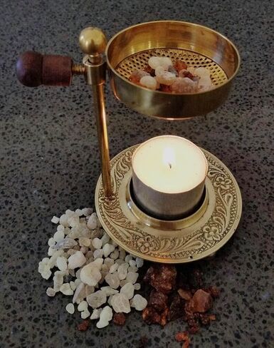 RSGM Brass Incense Resin Adjustable Burner Unleash The Aromatic Power, 5.5 Inch in Saudi Arabia