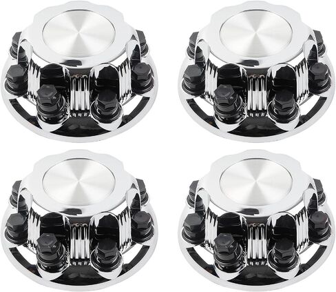 DASBECAN 4PCS CENTER CENTER CENTER CENT & 8 LUGS متوافقة مع شيفروليه أفالانش 2500 2002-2006 تشيفي سيلفرادو 1500 HD 2500 3500 GMC SIERA in Saudi Arabia