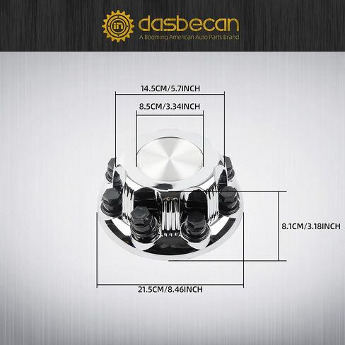 DASBECAN 4PCS CENTER CENTER CENTER CENT & 8 LUGS متوافقة مع شيفروليه أفالانش 2500 2002-2006 تشيفي سيلفرادو 1500 HD 2500 3500 GMC SIERA in Saudi Arabia