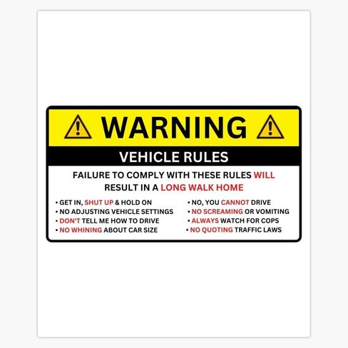 سيارة تحذير ، قواعد السيارة ملصق شارات نافذة ماء زجاجة المياه 5 " in Saudi Arabia