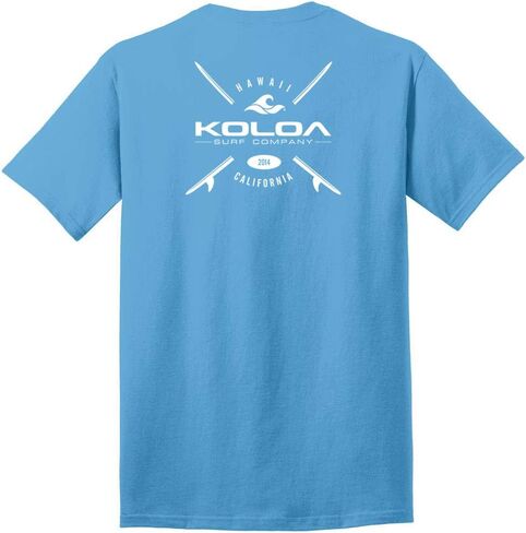 Koloa Surf Cross Boards Logo T-shirt ثقيل الوزن القطني في العادية والكبيرة والطويلة in Saudi Arabia