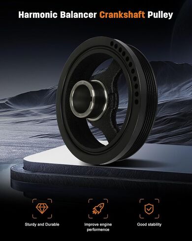 OCPTY Harmonic Balancer Crankshaft Pulley Fit For Buick For Cadillac For Chevrolet For GMC For Pontiac For Saab For Saturn 2.8L 3.0L 3.6L Replace OE 12603181 12626355 in Saudi Arabia